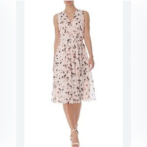 Anne Klein sleeveless floral midi dress